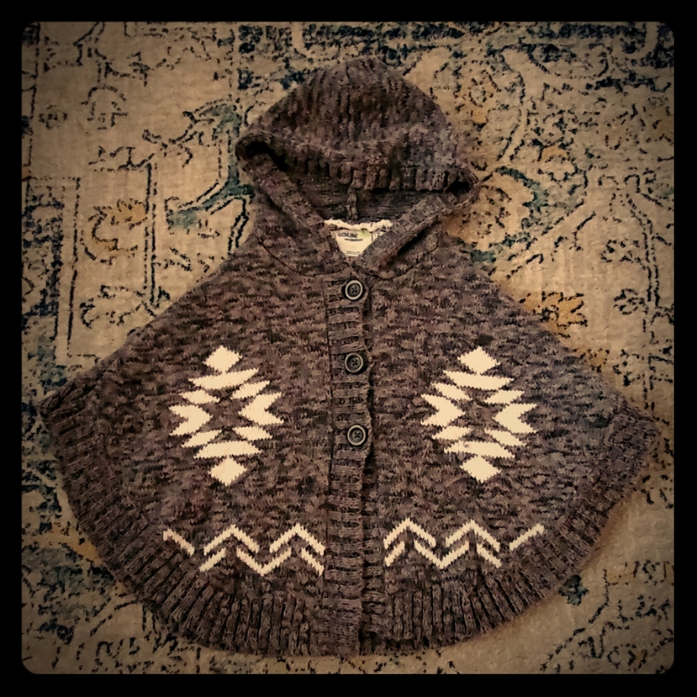 Girls 5T sweater poncho